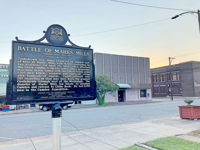 View from marker towards the Dallas County Museum across the street on corner. image. Click for full size.