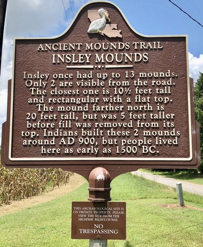 Insley Mounds Marker image. Click for full size.
