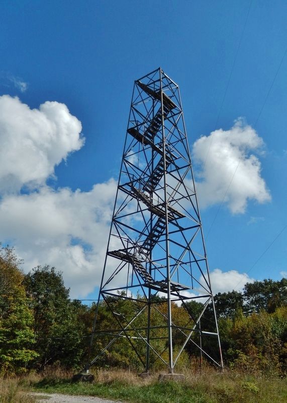 Old Black Mountain Fire Tower (<i>located near marker</i>) image. Click for full size.