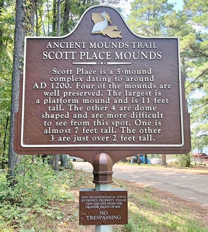 Scott Place Mounds Marker image. Click for full size.