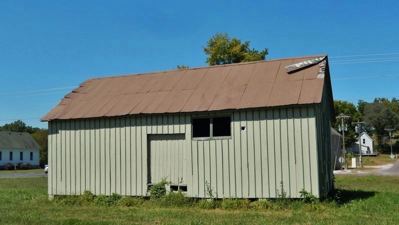 Marker detail: A fur trade shed still stands in Tebbetts near Katy Trail State Park. Click for full size. Marker detail: A fur trade shed still stands in Tebbetts near Katy Trail State Park image. Click for full size.