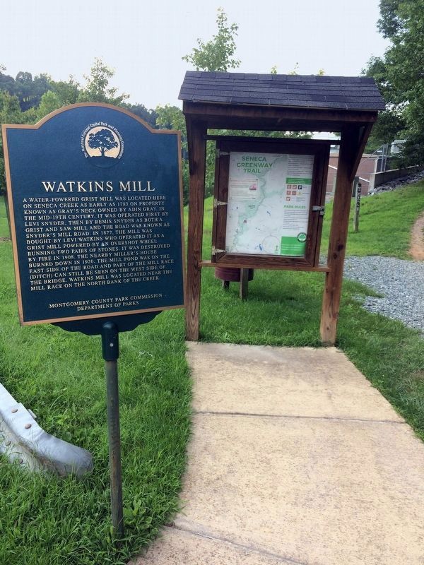 Watkins Mill Marker image. Click for full size.