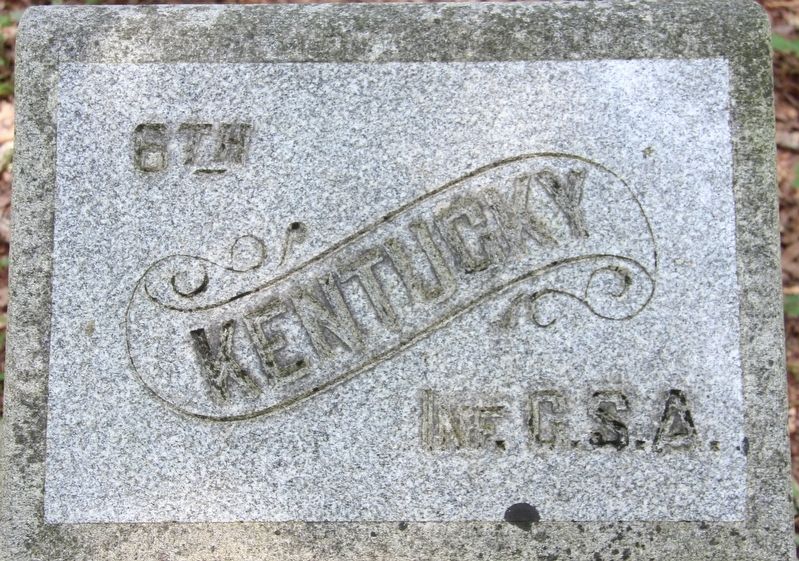 6th Kentucky Infantry (CSA) Marker image. Click for full size.