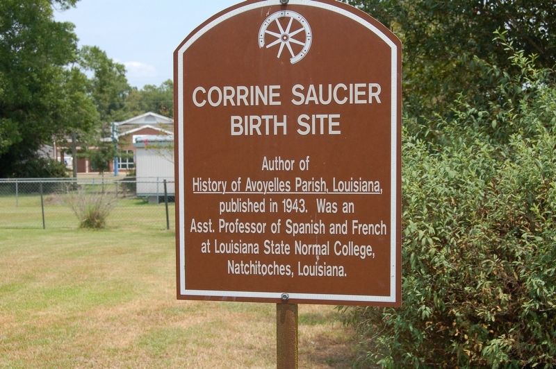 Corrine Saucier Birth Site Marker. Click for full size. Corrine Saucier Birth Site Marker image. Click for full size.