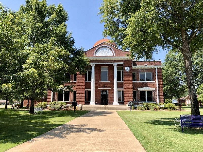 Little River County Courthouse - marker is on the right of the sidewalk.. Click for full size. Little River County Courthouse - marker is on the right of the sidewalk. image. Click for full size.