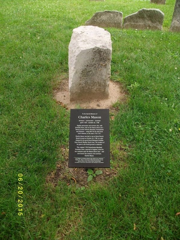 Mason-Dixon Boundary Stone. Click for full size. Mason-Dixon Boundary Stone image. Click for full size.