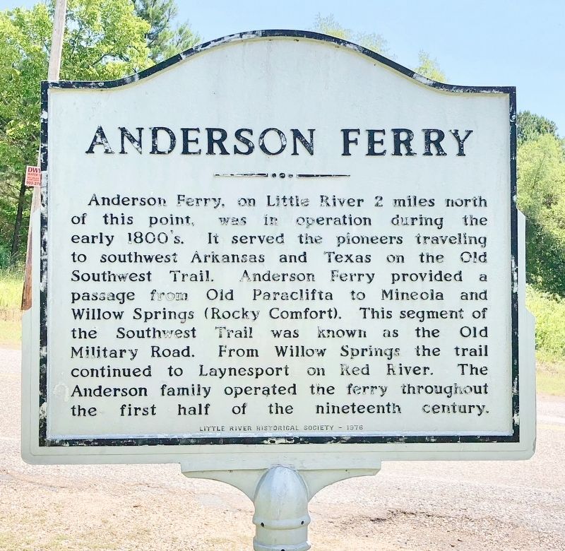 Anderson Ferry Marker image. Click for full size.