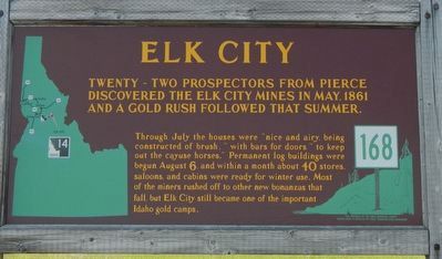 Elk City Marker. Click for full size. Elk City Marker image. Click for full size.