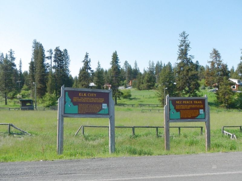Elk City Marker. Click for full size. Elk City Marker image. Click for full size.