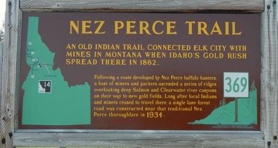 Nez Perce Trail Marker image. Click for full size.