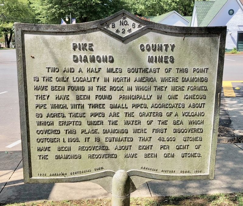 Pike County Diamond Mines Marker image. Click for full size.