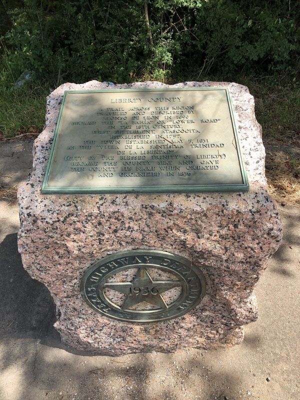 Liberty County Marker. Click for full size. Liberty County Marker image. Click for full size.