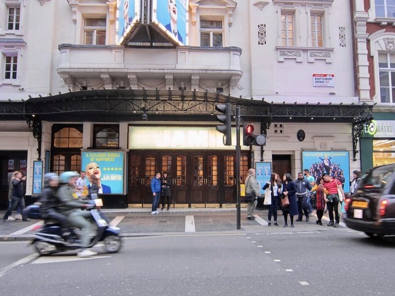 Apollo Theatre Marker - wide view. Click for full size. Apollo Theatre Marker - wide view image. Click for full size.