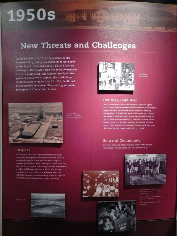 New Threats and Challenges (<i>interpretive panel inside Rocky Mountain Arsenal Visitor Center</i>) image. Click for full size.