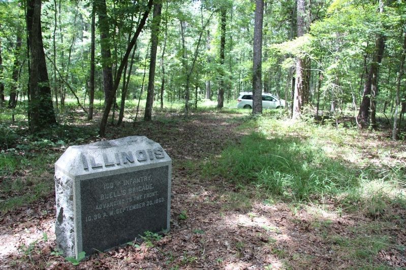 100th Illinois Infantry Marker. Click for full size. 100th Illinois Infantry Marker image. Click for full size.