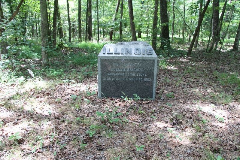 100th Illinois Infantry Marker. Click for full size. 100th Illinois Infantry Marker image. Click for full size.