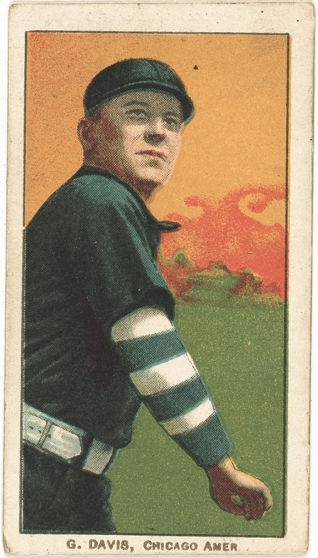 "G. Davis, Chicago White Sox, baseball card portrait" image. Click for full size.