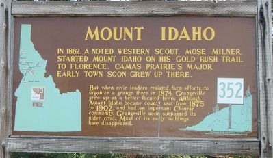 Mount Idaho Marker image. Click for full size.