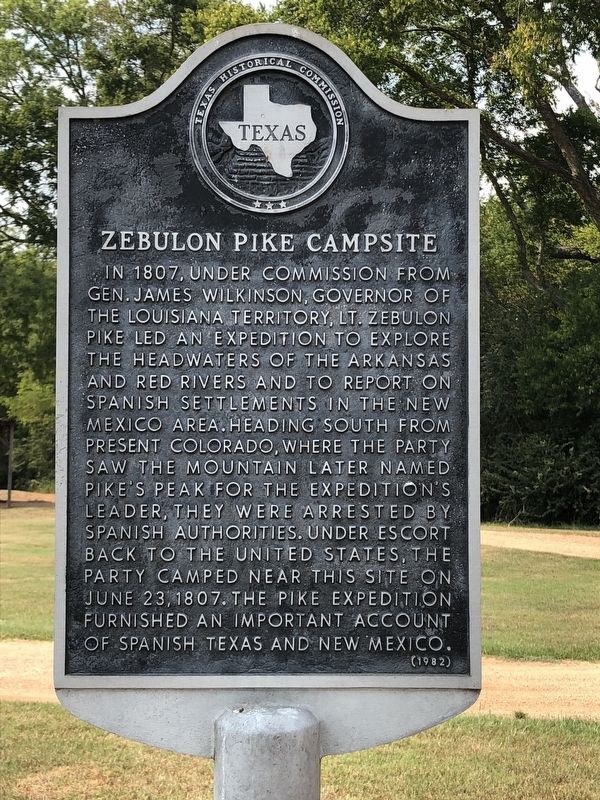 Zebulon Pike Campsite Marker image. Click for full size.