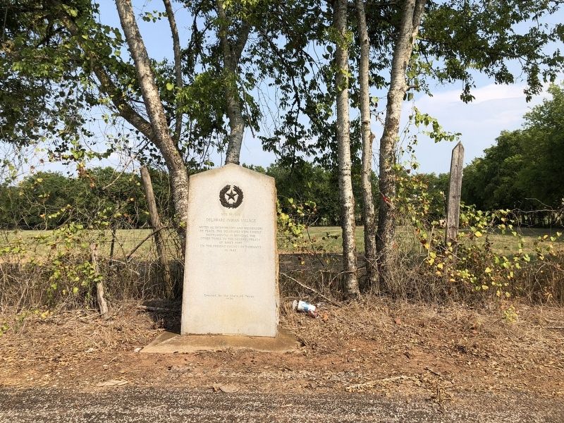 Site of the Delaware Indian Village Marker image. Click for full size.