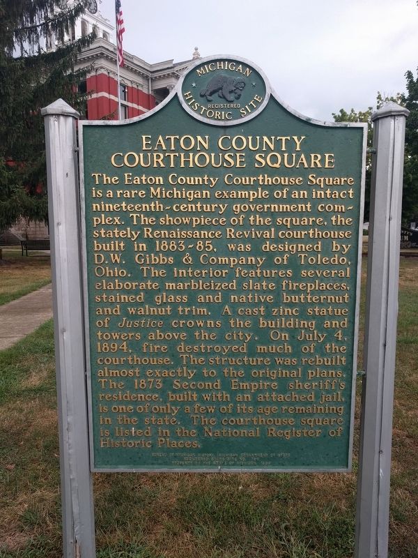 Eaton County / Eaton County Courthouse Square Marker image, Touch for more information