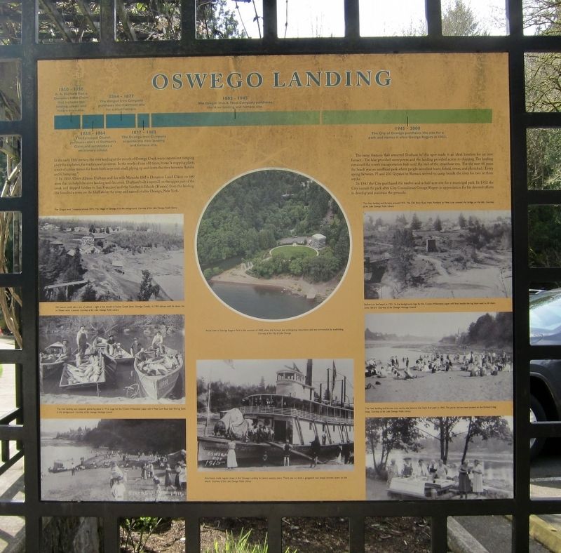 Oswego Landing Marker image. Click for full size.