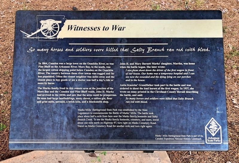 Witnesses to War Marker image. Click for full size.
