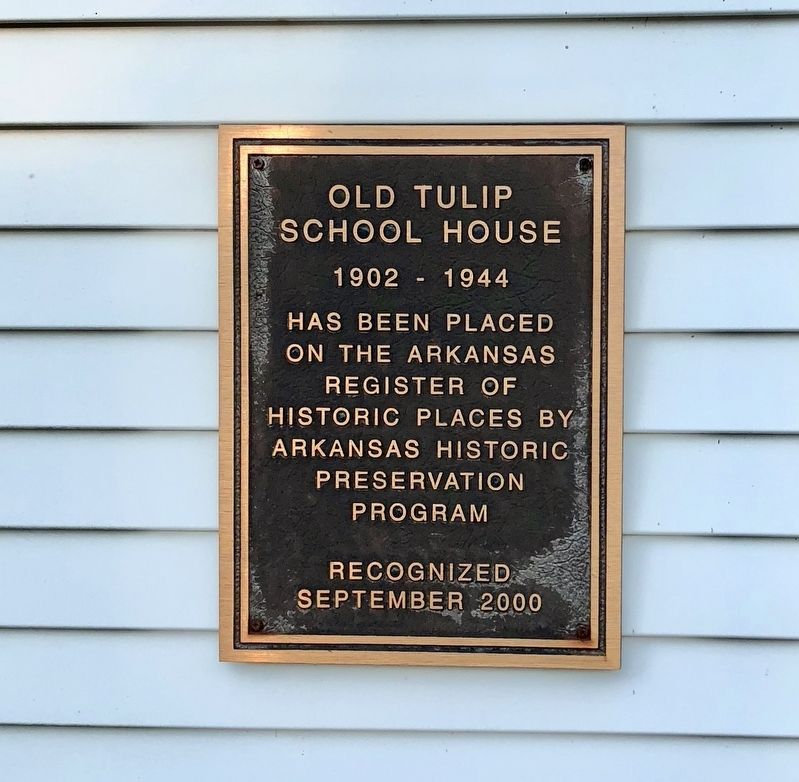 Old Tulip School House Marker image. Click for full size.