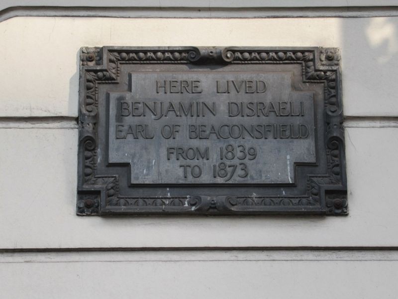 Benjamin Disraeli Marker image. Click for full size.