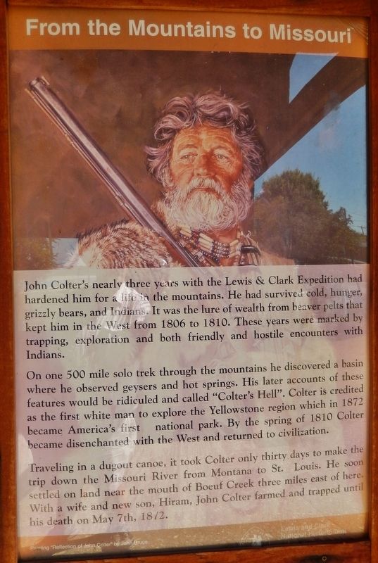 From the Mountains to Missouri Marker. Click for full size. From the Mountains to Missouri Marker image. Click for full size.