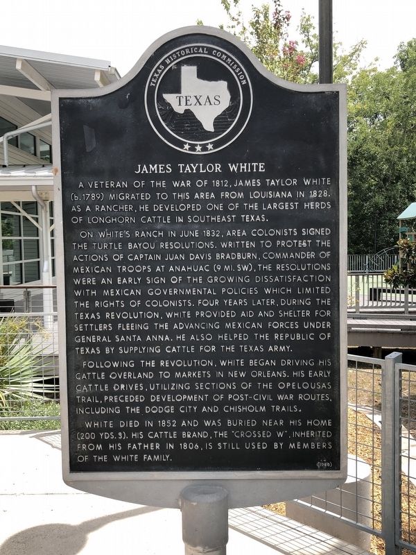 James Taylor White Marker. Click for full size. James Taylor White Marker image. Click for full size.