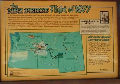 The Nez Perce Flight of 1877 panel. Click for full size. The Nez Perce Flight of 1877 panel image. Click for full size.