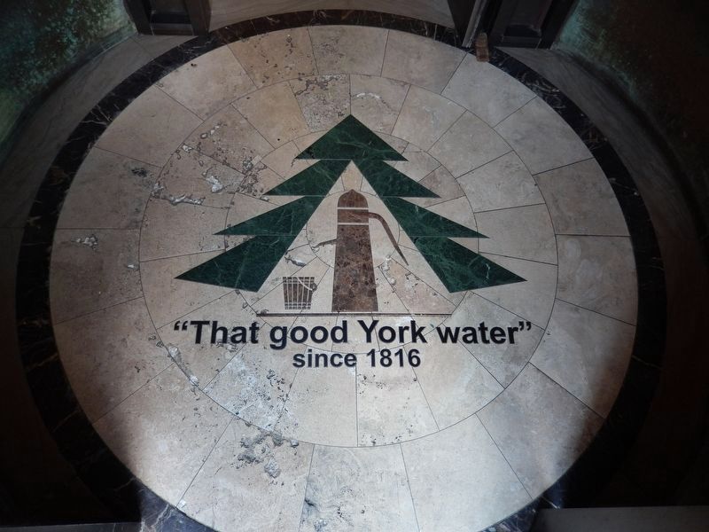 The York Water Company (<i>entryway tile</i>). Click for full size. The York Water Company (<i>entryway tile</i>) image. Click for full size.
