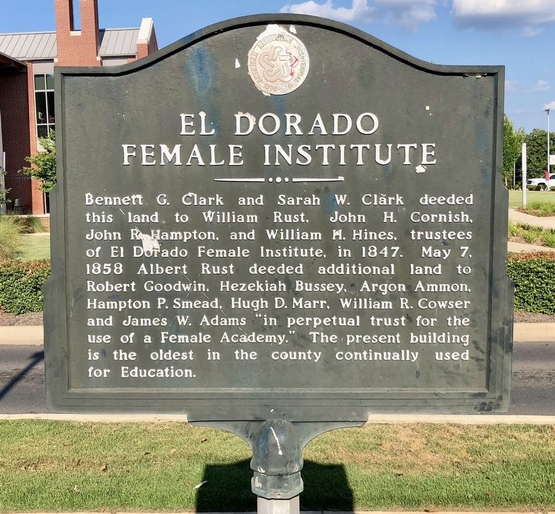 El Dorado Female Institute Marker image. Click for full size.