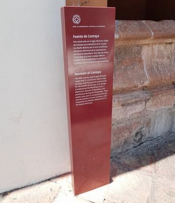 Fountain of Cantoya Marker. Click for full size. Fountain of Cantoya Marker image. Click for full size.