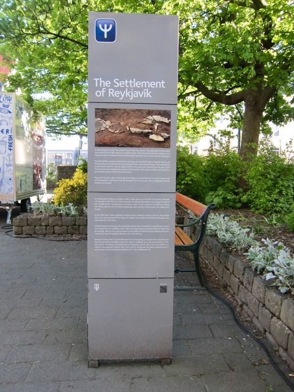 The Settlement of Reykjavík Marker image. Click for full size.