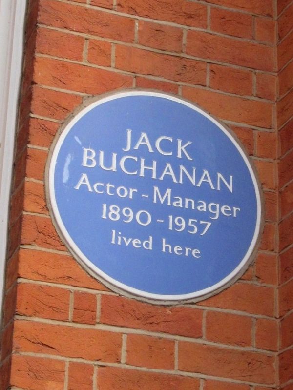Jack Buchanan Marker. Click for full size. Jack Buchanan Marker image. Click for full size.