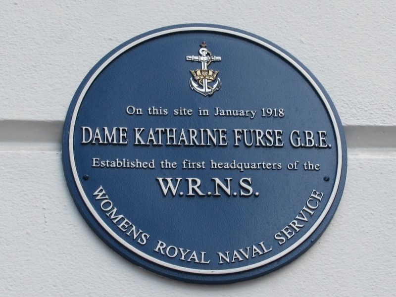 Dame Katharine Furse G.B.E. Marker. Click for full size. Dame Katharine Furse G.B.E. Marker image. Click for full size.