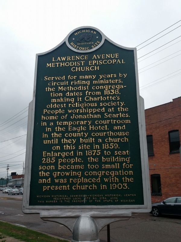 Lawrence Avenue Methodist Episcopal Church Marker image. Click for full size.