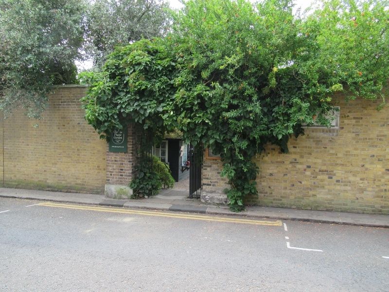 The Entrance to Chelsea Physic Garden. Click for full size. The Entrance to Chelsea Physic Garden image. Click for full size.