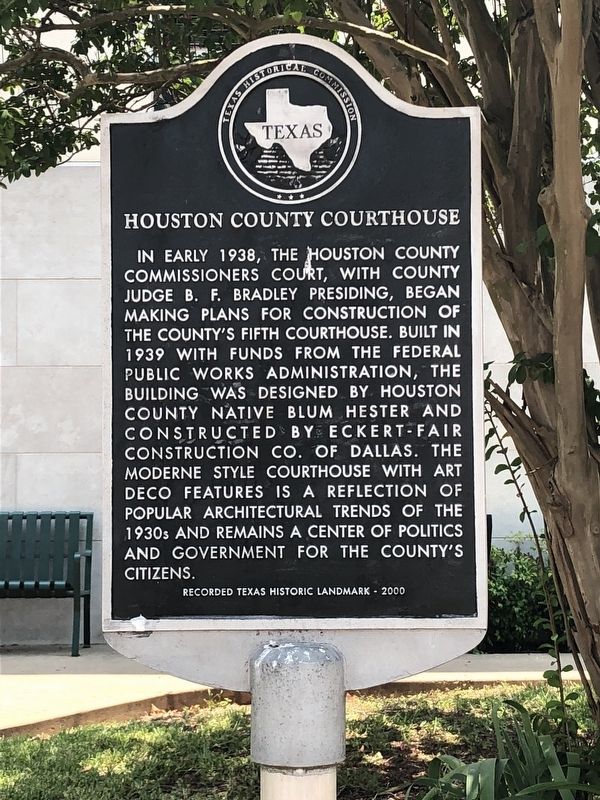 Houston County Courthouse Marker image. Click for full size.