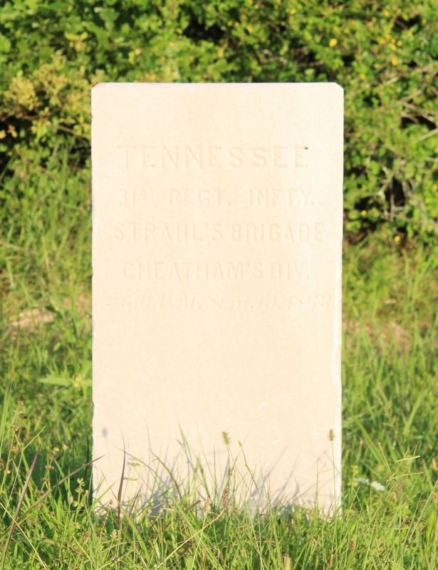 31st Tennessee Infantry Marker image. Click for full size.