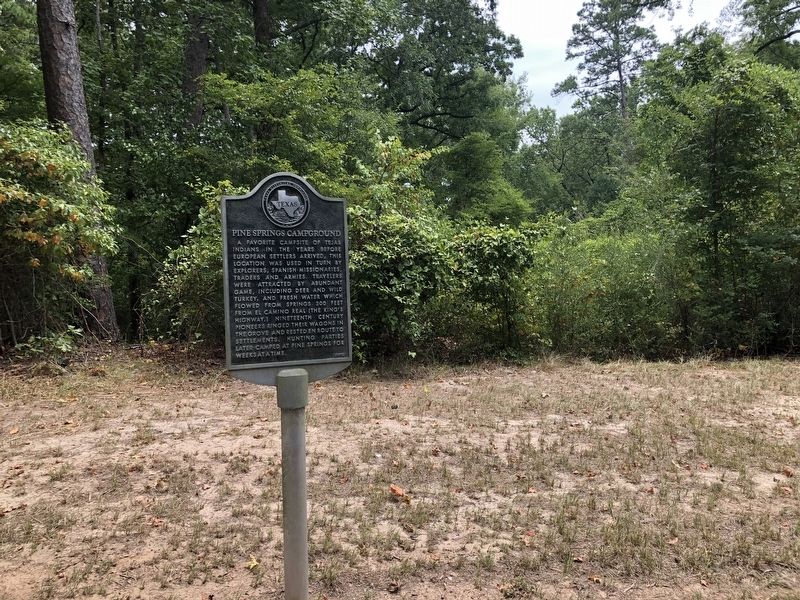 Pine Springs Campground Marker. Click for full size. Pine Springs Campground Marker image. Click for full size.