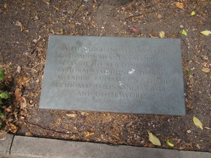 Ralph Vaughn Williams O.M. Marker. Click for full size. Ralph Vaughn Williams O.M. Marker image. Click for full size.