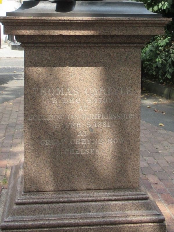 Thomas Carlyle Marker. Click for full size. Thomas Carlyle Marker image. Click for full size.
