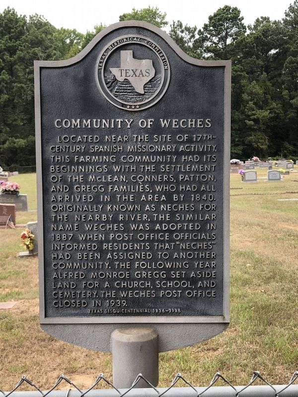 Community of Weches Marker image. Click for full size.