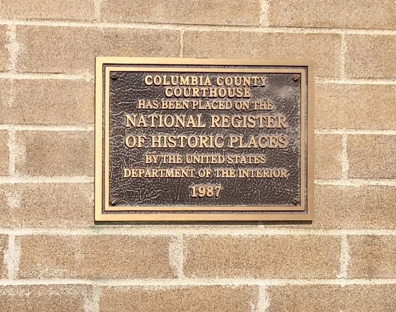 Columbia County Courthouse Marker image. Click for full size.
