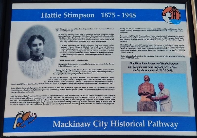 Hattie Stimpson 1875-1948 Marker image. Click for full size.