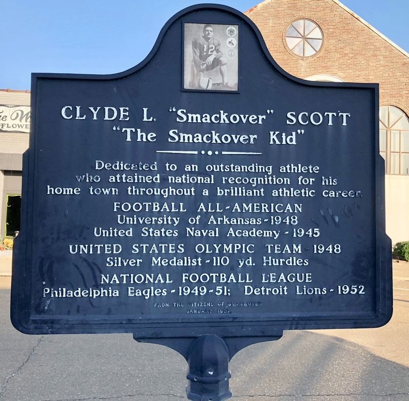 Clyde L. "Smackover" Scott Marker image. Click for full size.