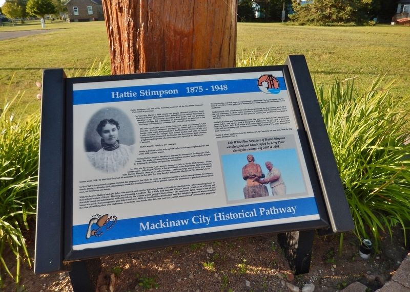 Hattie Stimpson 1875-1948 Marker (<i>wide view</i>) image. Click for full size.